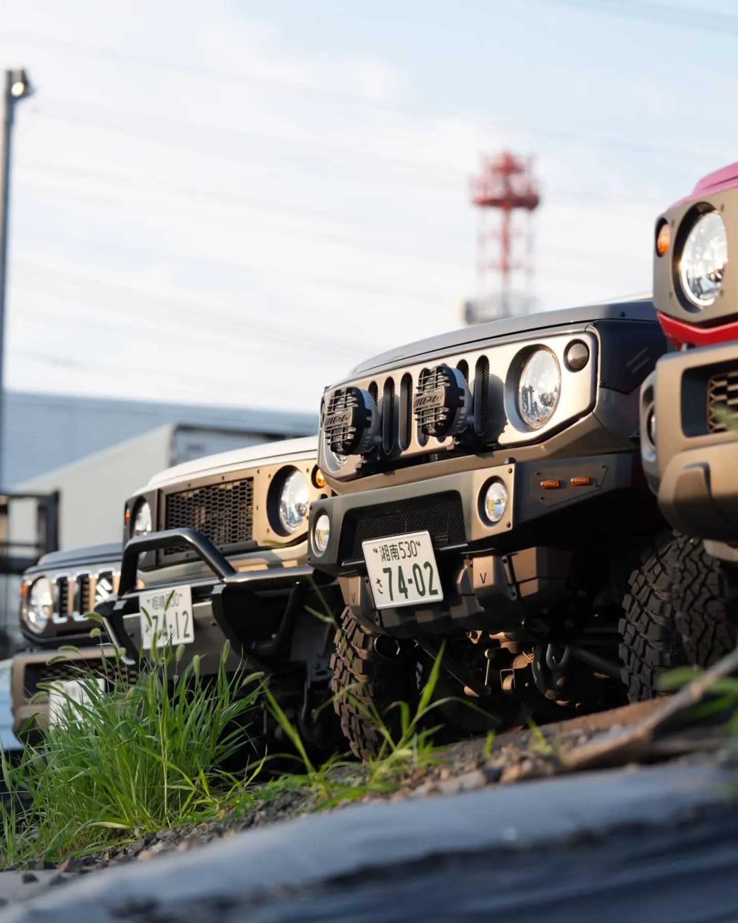 夕暮れ時は、昼とは別の表情を見せてくれるアピオデモカー達。