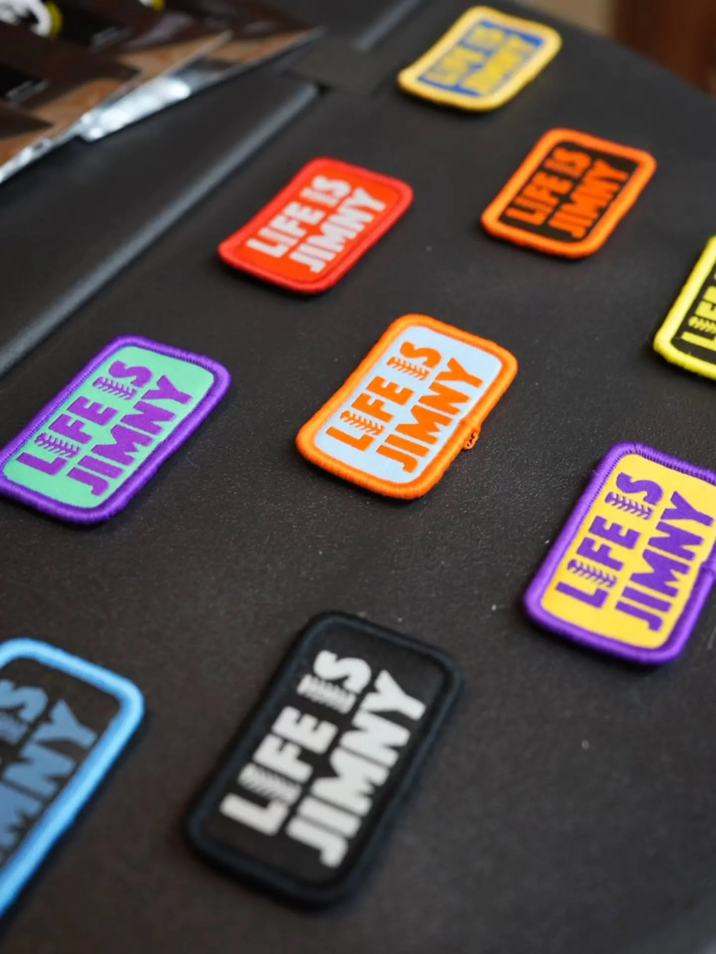 LIFE IS JIMNY パッチ、レジ前にて好評販売中です...